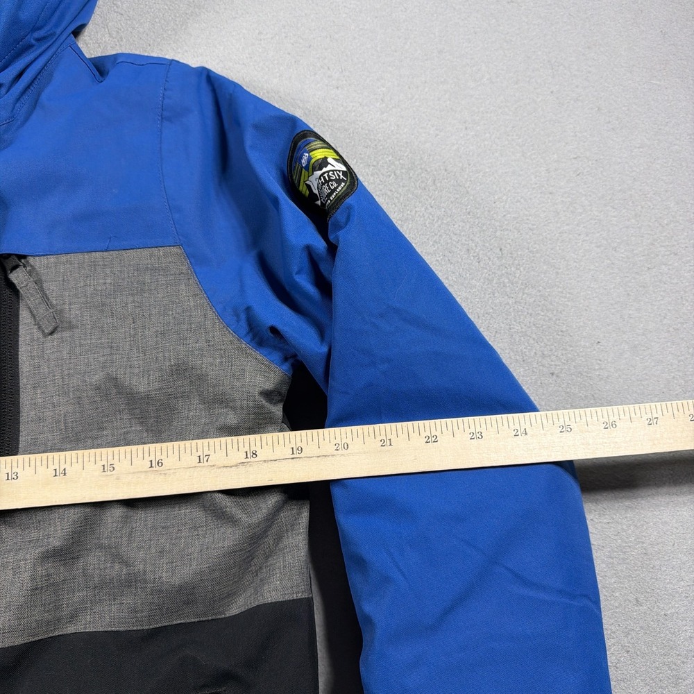 686 Smarty Jacket Kids Large 3-in-1 Ski Snow Winter Coat Blue Gray Black Gorp - Picture 3 of 11